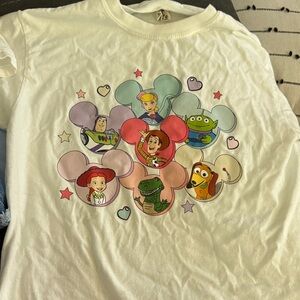 Comfort Colors Kids T-Shirt - White with Toy Story Characters